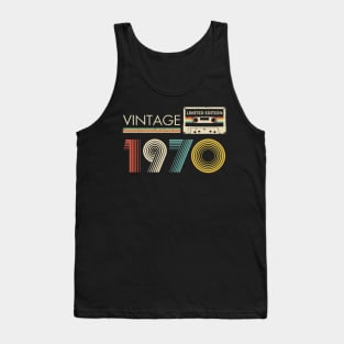 53rd Birthday Vintage 1970 Limited Edition Cassette Tape Tank Top